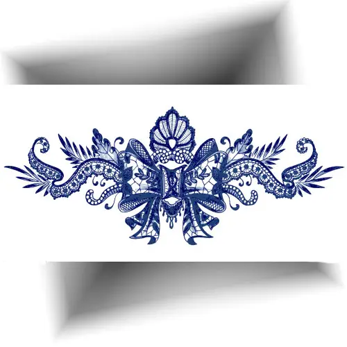 Ce tatouage éphémère est parfait pour ajouter une touche de sensualité au creux du dos, à la poitrine ou à la cuisse.